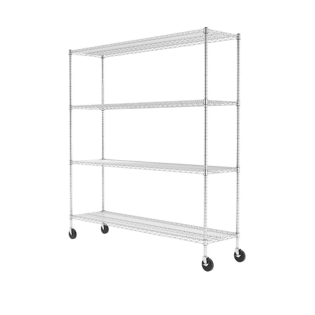 18" x 72" x 72" 4-Tier Wire Rack-Wire Shelving-Grease Monkey Garage