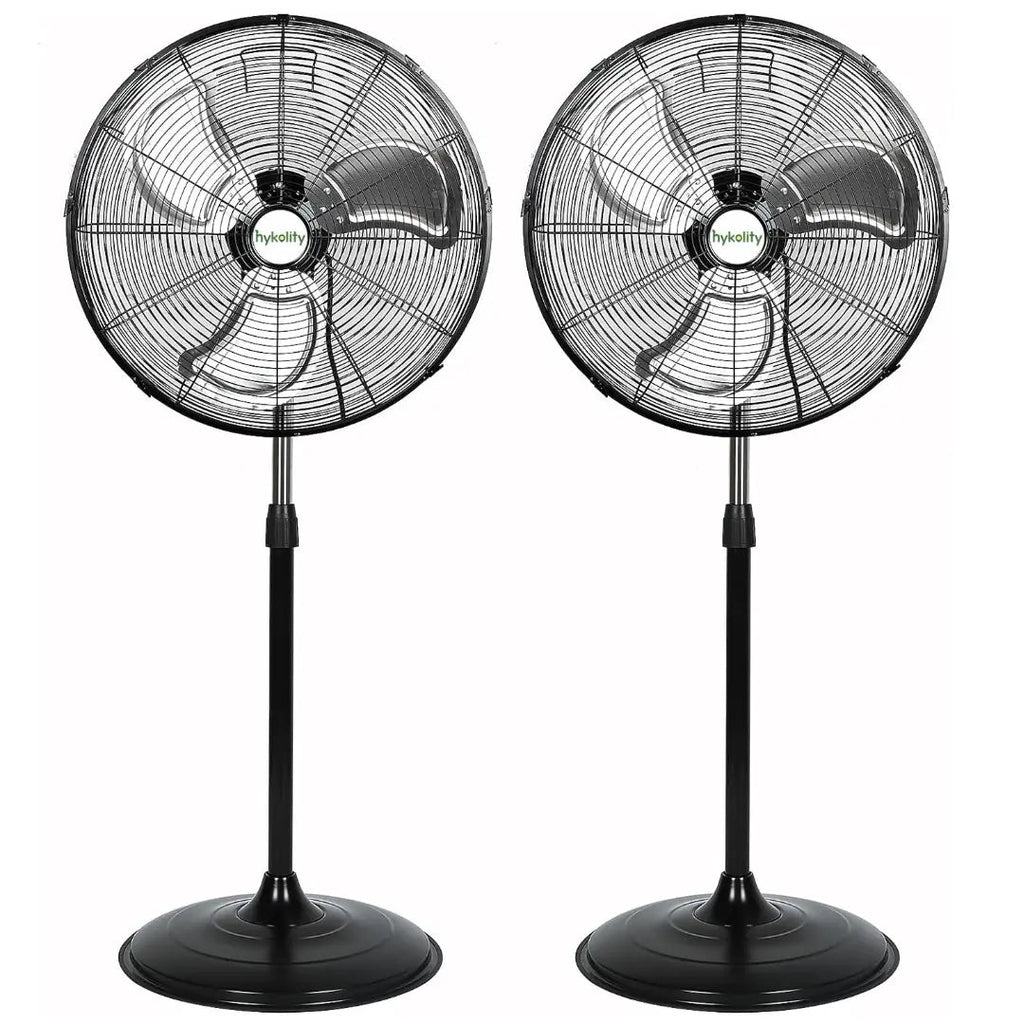 20" High Velocity Pedestal Fan, 5200 CFM 3-Speed Industrial Oscillating Stand Fan with Aluminum Blades, Heavy Duty Standing Shop Fan-Fan-Grease Monkey Garage