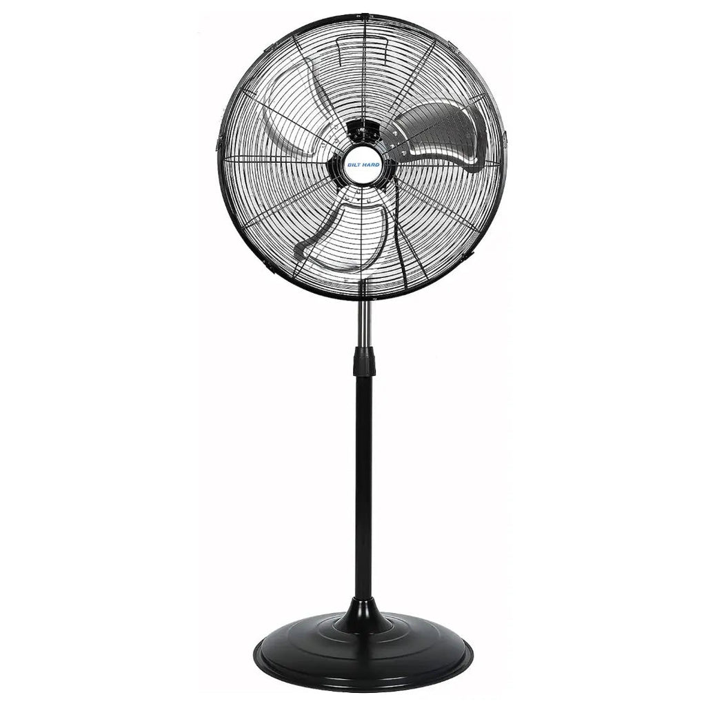 20" High Velocity Pedestal Fan, 5200 CFM 3-Speed Industrial Oscillating Stand Fan with Aluminum Blades, Heavy Duty Standing Shop Fan-Fan-Grease Monkey Garage