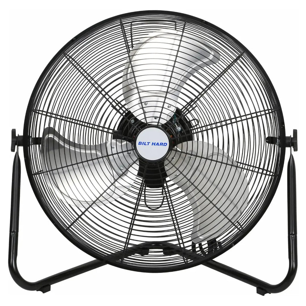 BILT HARD 20" High Velocity Floor Fan, 4600 CFM 3-Speed Industrial Shop Fan with Wall-Mounting System, Heavy Duty Metal Fan for Garage Workshop and Warehouse-Grease Monkey Garage