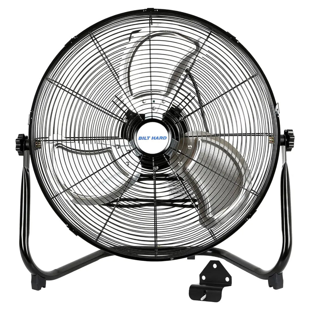 BILT HARD 20" High Velocity Floor Fan, 4650 CFM 3-Speed Heavy Duty Metal Fan with Wall-Mounting System, Industrial Shop Fan-Fan-Grease Monkey Garage