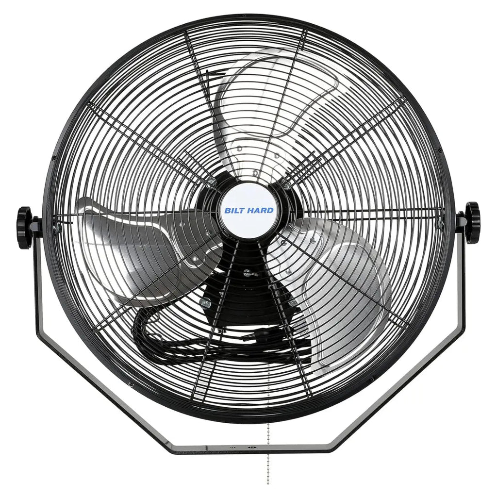 BILT HARD 20 inch Industrial Wall Mount Fan, 4600 CFM 3-Speed High Velocity Wall Fan with Sealed Motor, Heavy Duty Metal Barn Fans UL Listed-Fan-Grease Monkey Garage