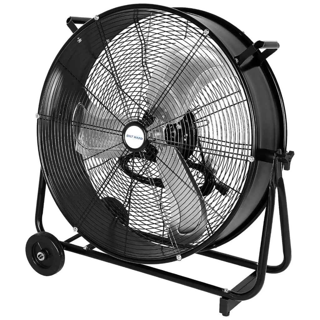 BILT HARD 24" 8100 CFM High Velocity Industrial Drum Fan, 3-Speed Heavy Duty Metal Shop Fan, UL Listed-Fan-Grease Monkey Garage