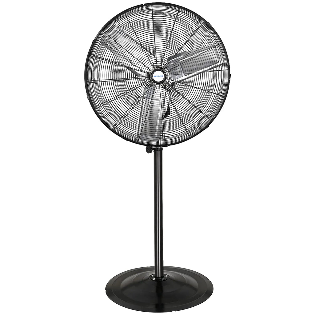 BILT HARD 30" High-Velocity Industrial Pedestal Fan - 3-Speed, Adjustable Height, Aluminum Blades-Fan-Grease Monkey Garage