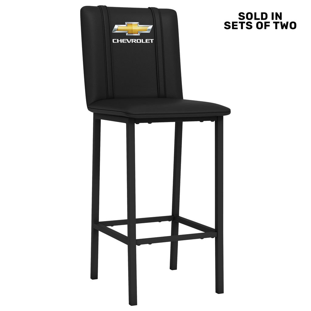 Bar Stool 500 with Chevrolet Primary Logo Set of 2-General Motors-Grease Monkey Garage