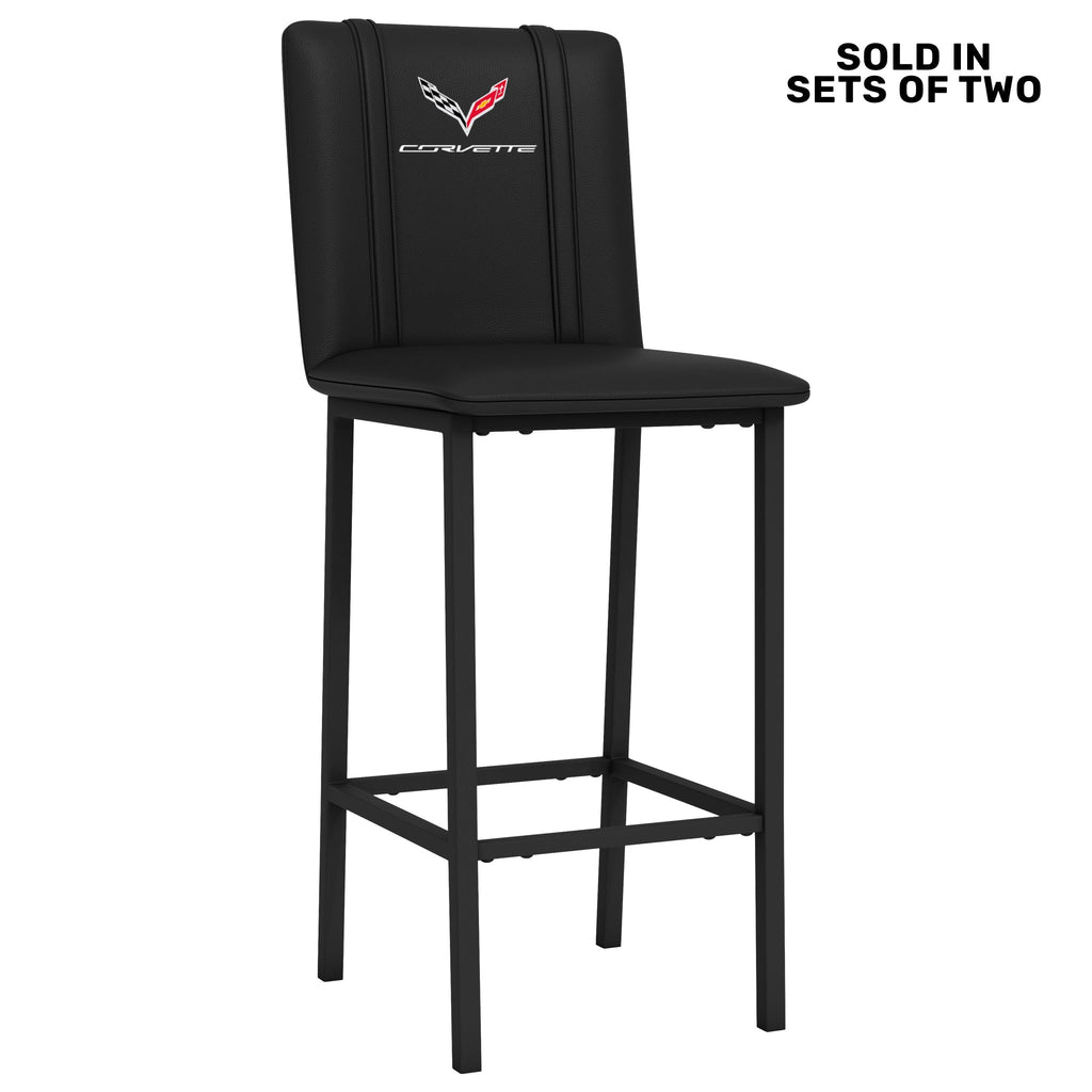 Bar Stool 500 with Corvette C7 Logo Set of 2-General Motors-Grease Monkey Garage