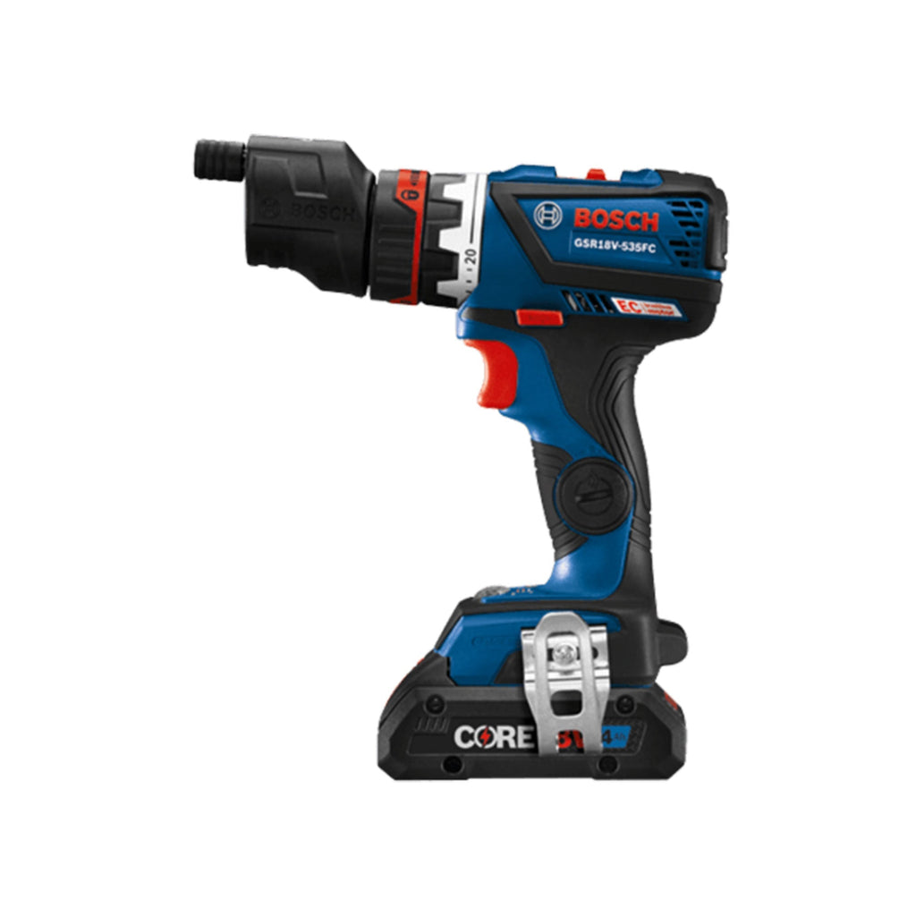 Bosch 1900 RPM Compact Design 5 In 1 Drill Driver with CORE18V 4.0Ah Battery-*Hardware | Tools | Drills | Handheld Power Drills-Grease Monkey Garage