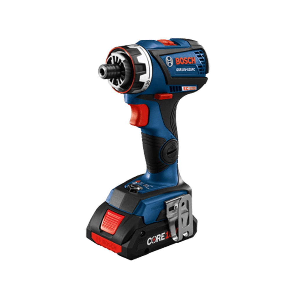 Bosch 1900 RPM Compact Design 5 In 1 Drill Driver with CORE18V 4.0Ah Battery-*Hardware | Tools | Drills | Handheld Power Drills-Grease Monkey Garage