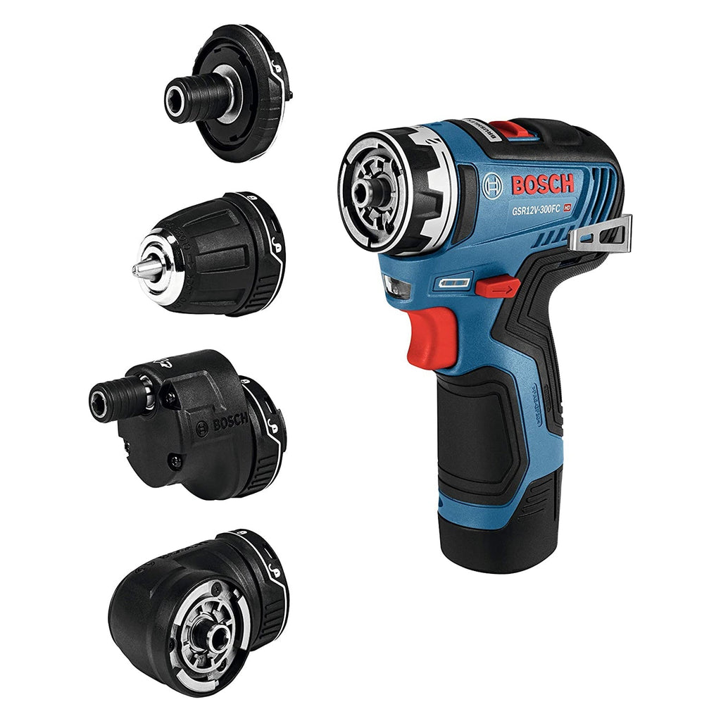 Bosch GSR12V-300FCB22 12V Max EC Brushless Flexiclick 5-In-1 Drill/Driver System-*Hardware | Tools | Drills | Drill Presses-Grease Monkey Garage