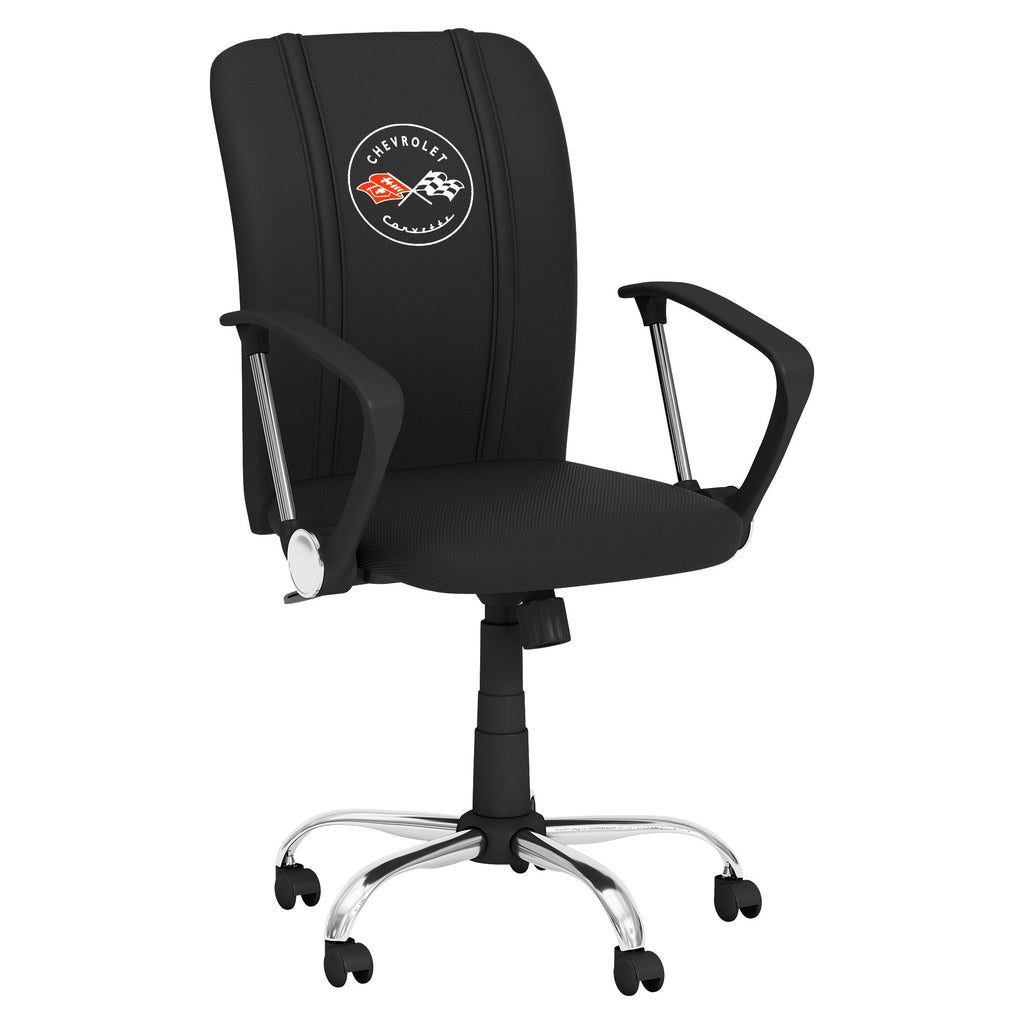 Curve Task Chair with Corvette C1 logo-General Motors-Grease Monkey Garage