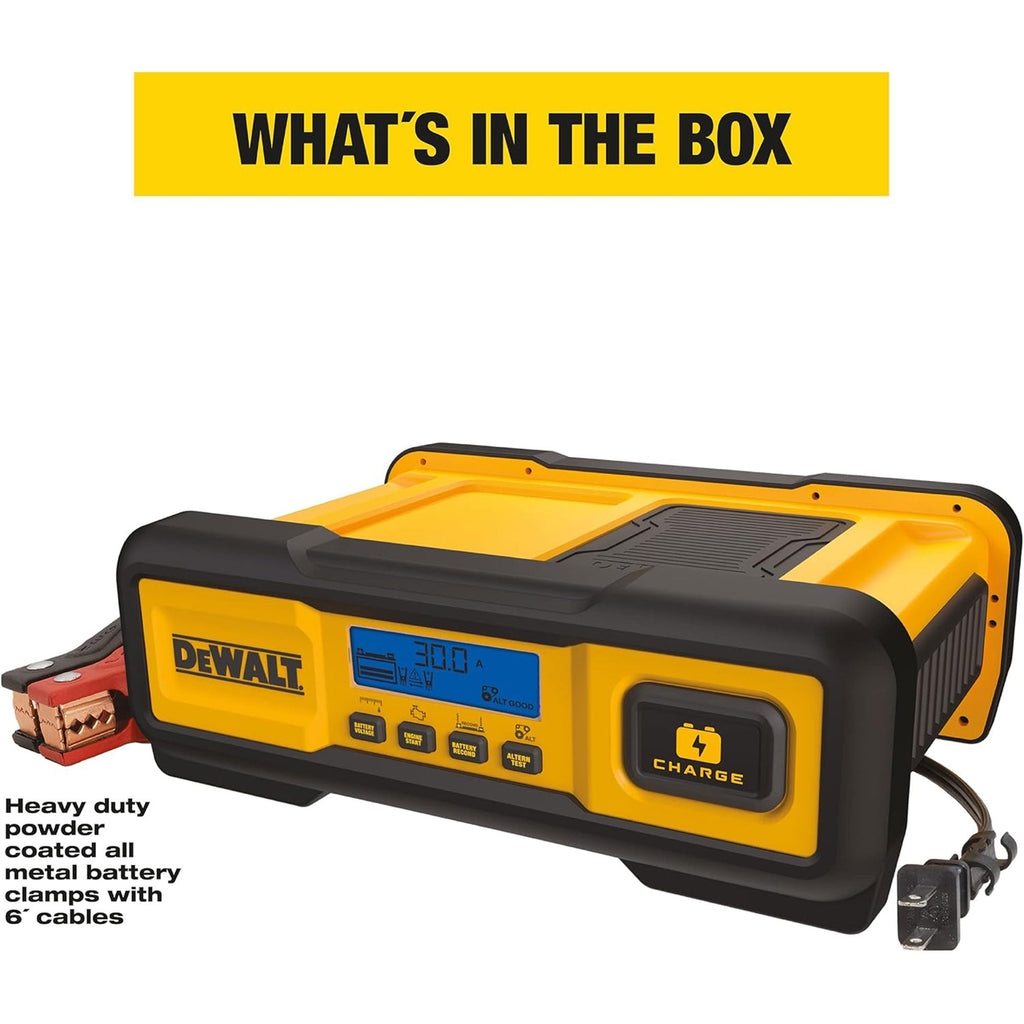 DEWALT Automotive or Marine Battery Charger, Maintainer with LCD Screen, 30 Amps-*Vehicles&Parts | Vehicle Parts & Accessories | Vehicle Maintenance, Care & Decor | Vehicle Repair & Specialty Tools | Vehicle Battery Chargers-Grease Monkey Garage