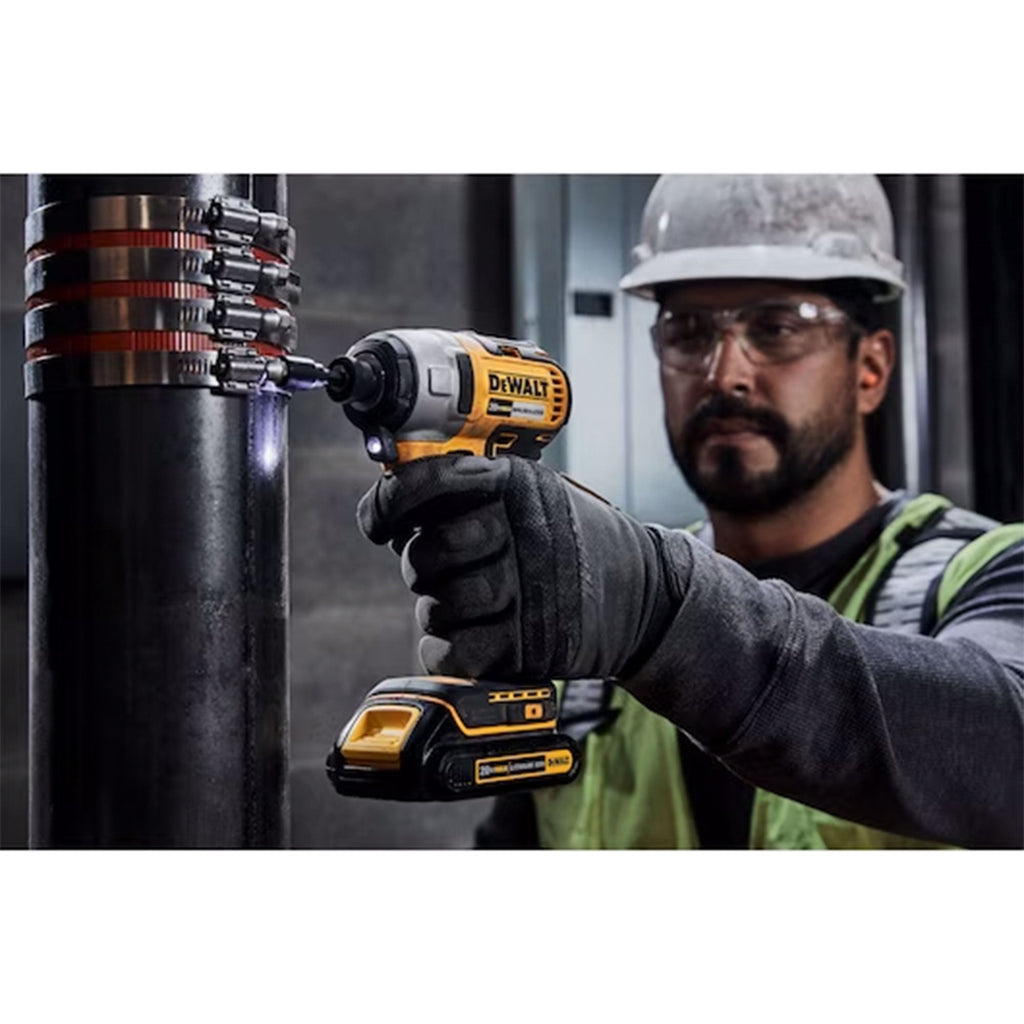 DeWalt 20V MAX Brushless Cordless Impact Driver Kit with Charger and Kit Bag-*Hardware | Tools | Drills | Handheld Power Drills-Grease Monkey Garage