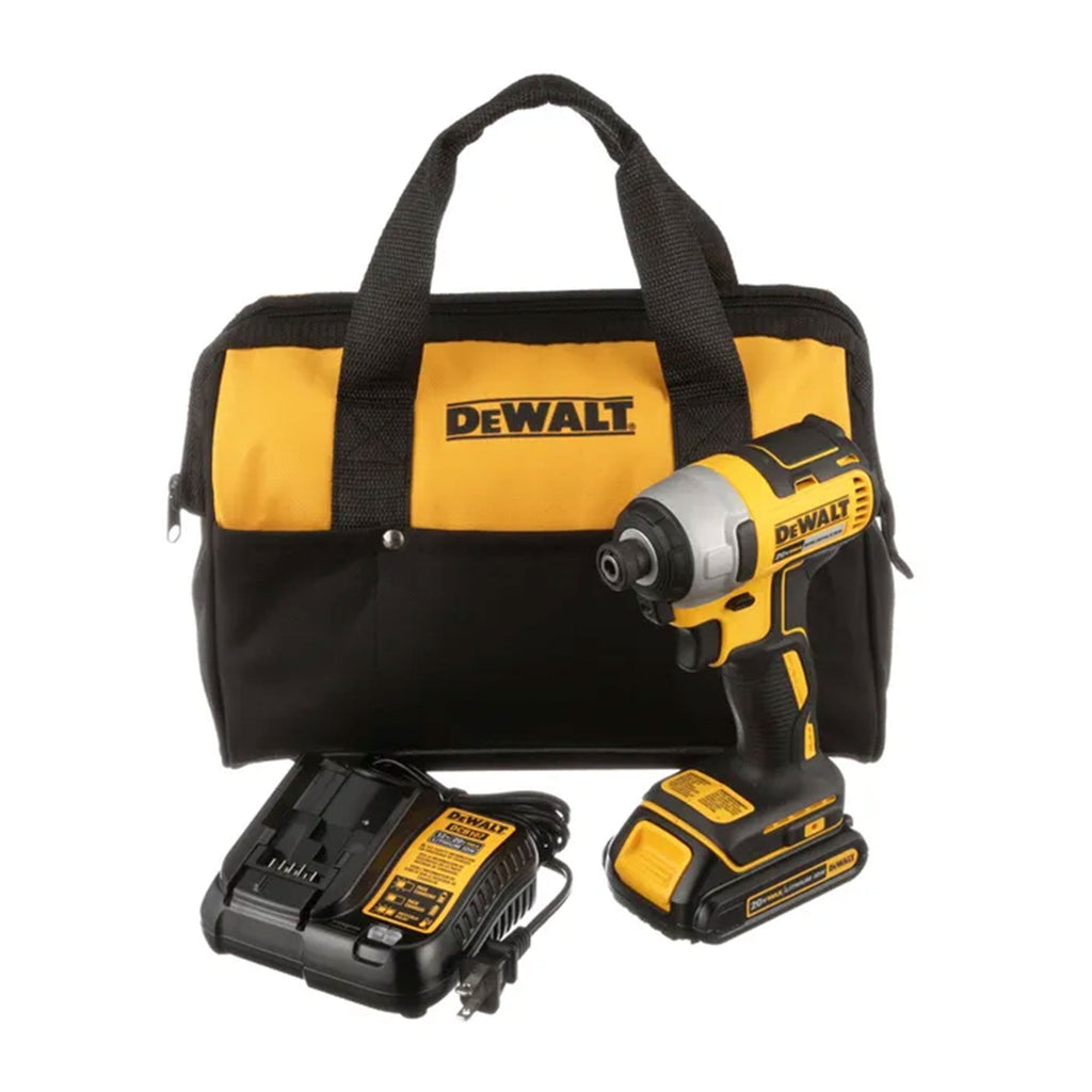 DeWalt 20V MAX Brushless Cordless Impact Driver Kit with Charger and Kit Bag-*Hardware | Tools | Drills | Handheld Power Drills-Grease Monkey Garage