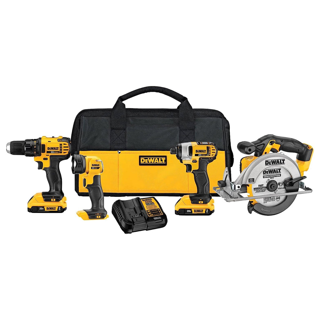 DeWalt 20V MAX Brushless Motor Drill/Driver, Impact Driver, Saw Hand Tool Set-*Hardware | Tools | Drills | Handheld Power Drills-Grease Monkey Garage