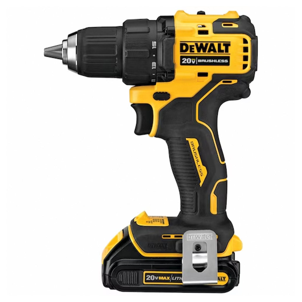 DeWalt ATOMIC 20 Volt 0.5 Inch Brushless Motor Drill Driver Kit Hand Tool Set-*Hardware | Tools | Drills | Handheld Power Drills-Grease Monkey Garage