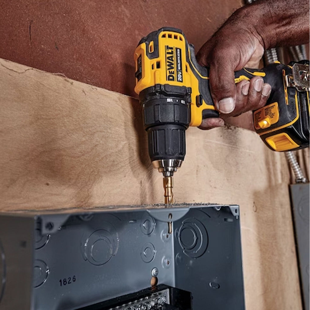 DeWalt ATOMIC 20 Volt 0.5 Inch Brushless Motor Drill Driver Kit Hand Tool Set-*Hardware | Tools | Drills | Handheld Power Drills-Grease Monkey Garage