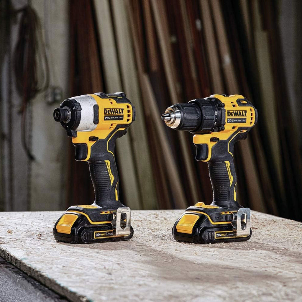 DeWalt ATOMIC 20 Volt MAX Brushless Cordless Drill and Impact Driver Combo Kit-Hardware | Tools | Tool Sets | Power Tool Combo Sets-Grease Monkey Garage