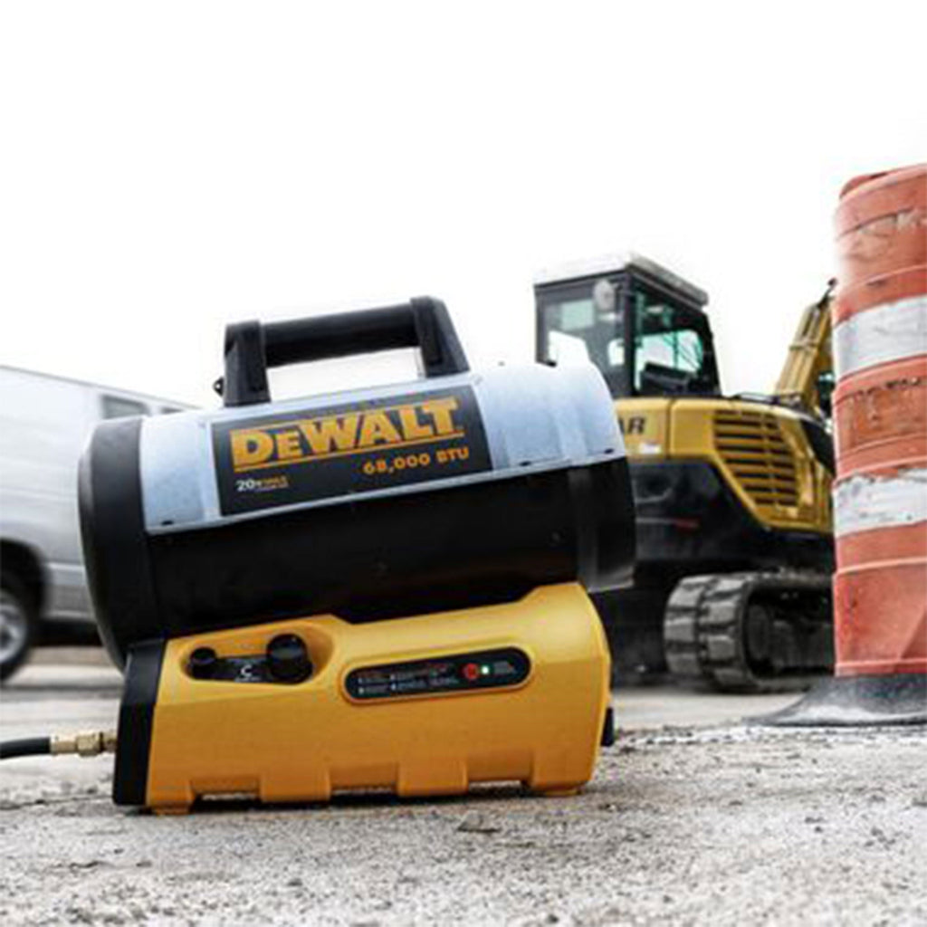 DeWalt F340661 68,000 BTU Portable Jobsite Cordless Forced Air Propane Heater-*Home&Garden | Household Appliances | Climate Control Appliances | Space Heaters-Grease Monkey Garage