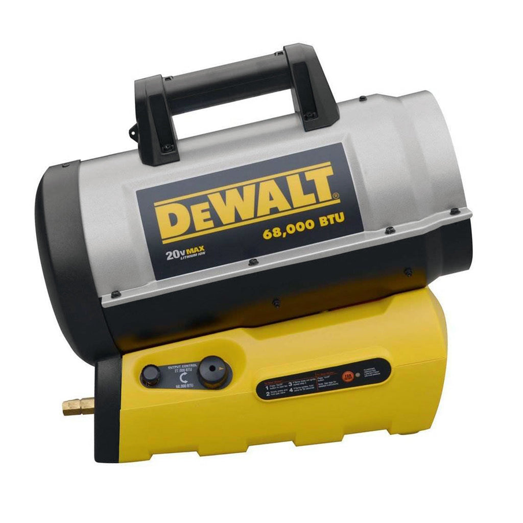 DeWalt F340661 68,000 BTU Portable Jobsite Cordless Forced Air Propane Heater-*Home&Garden | Household Appliances | Climate Control Appliances | Space Heaters-Grease Monkey Garage