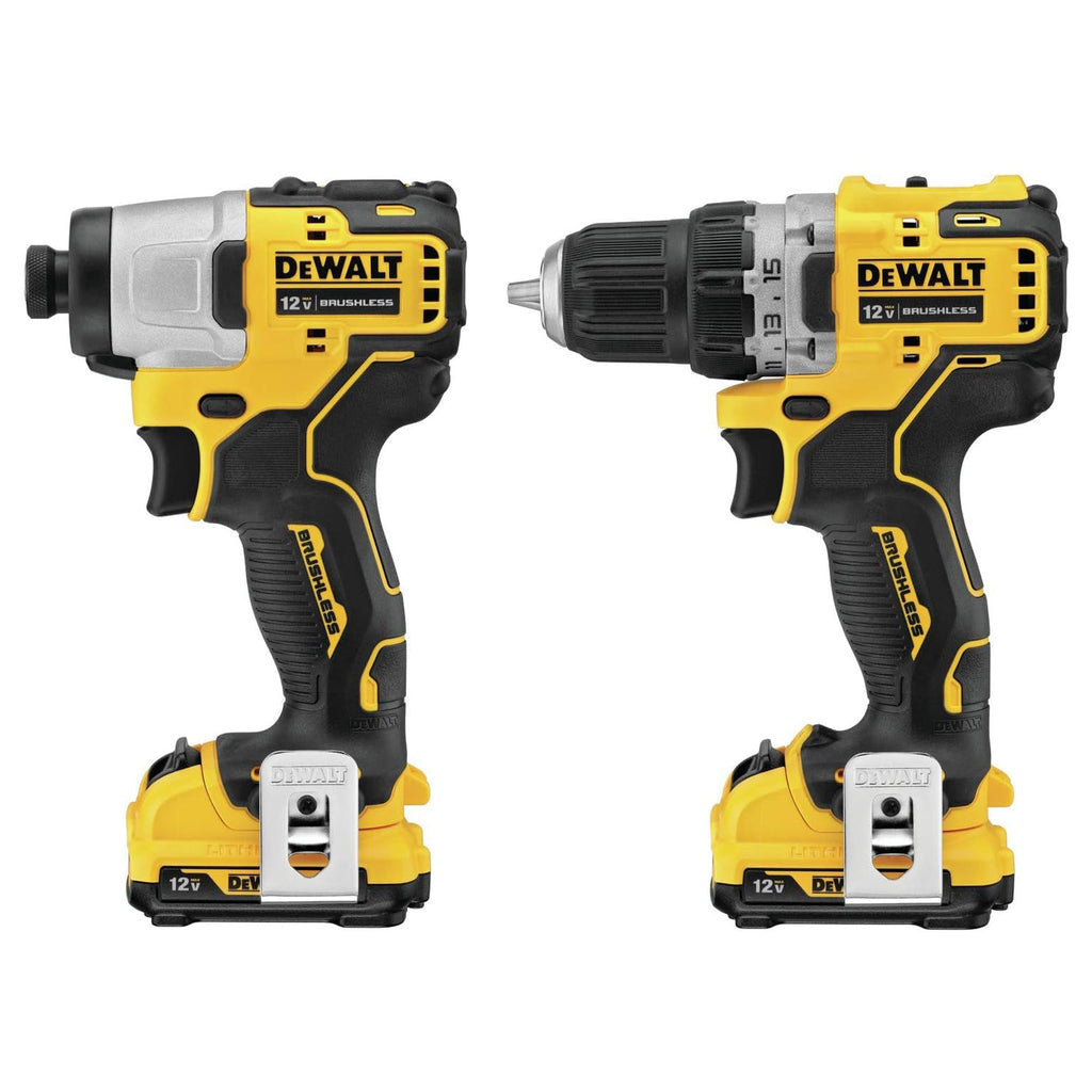 DeWalt XTREME 12V MAX Brushless Motor Drill & Impact Driver Combo Hand Tool Set-*Hardware | Tools | Drills | Handheld Power Drills-Grease Monkey Garage