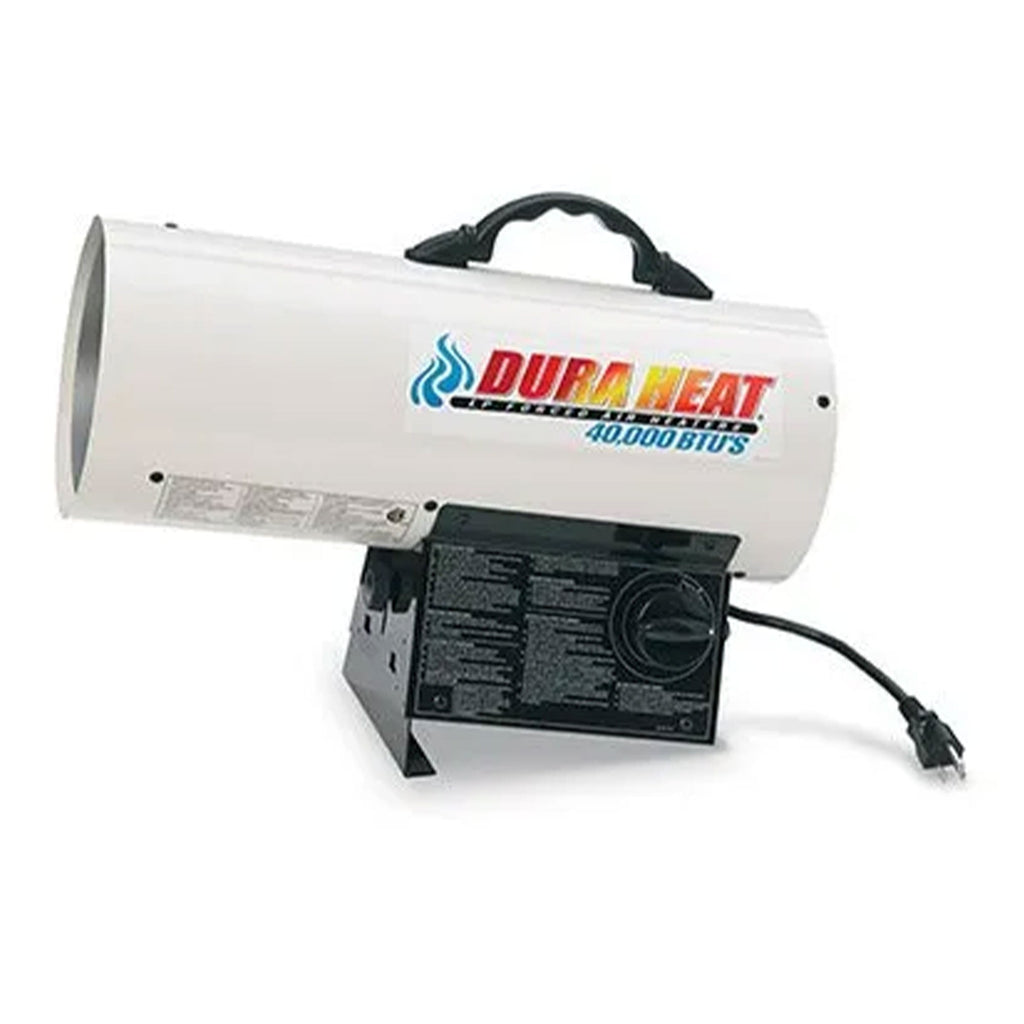 Dura Heat 1,000 Square Feet Coverage Portable LP Gas Forced Air Heater, White-*Home&Garden | Household Appliances | Climate Control Appliances | Space Heaters-Grease Monkey Garage