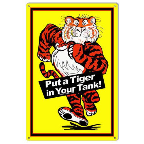 Esso Put a Tiger in Your Tank Metal Sign-Metal Signs-Grease Monkey Garage