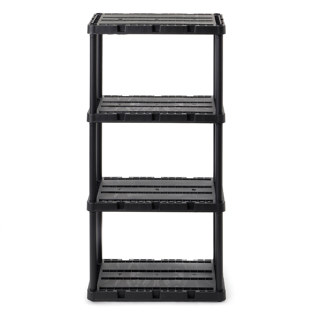 Gracious Living 4 Shelf Knect-A-Shelf Fixed Height Ventilated Light Duty Storage-Furniture | Shelving | Bookcases & Standing Shelves-Grease Monkey Garage