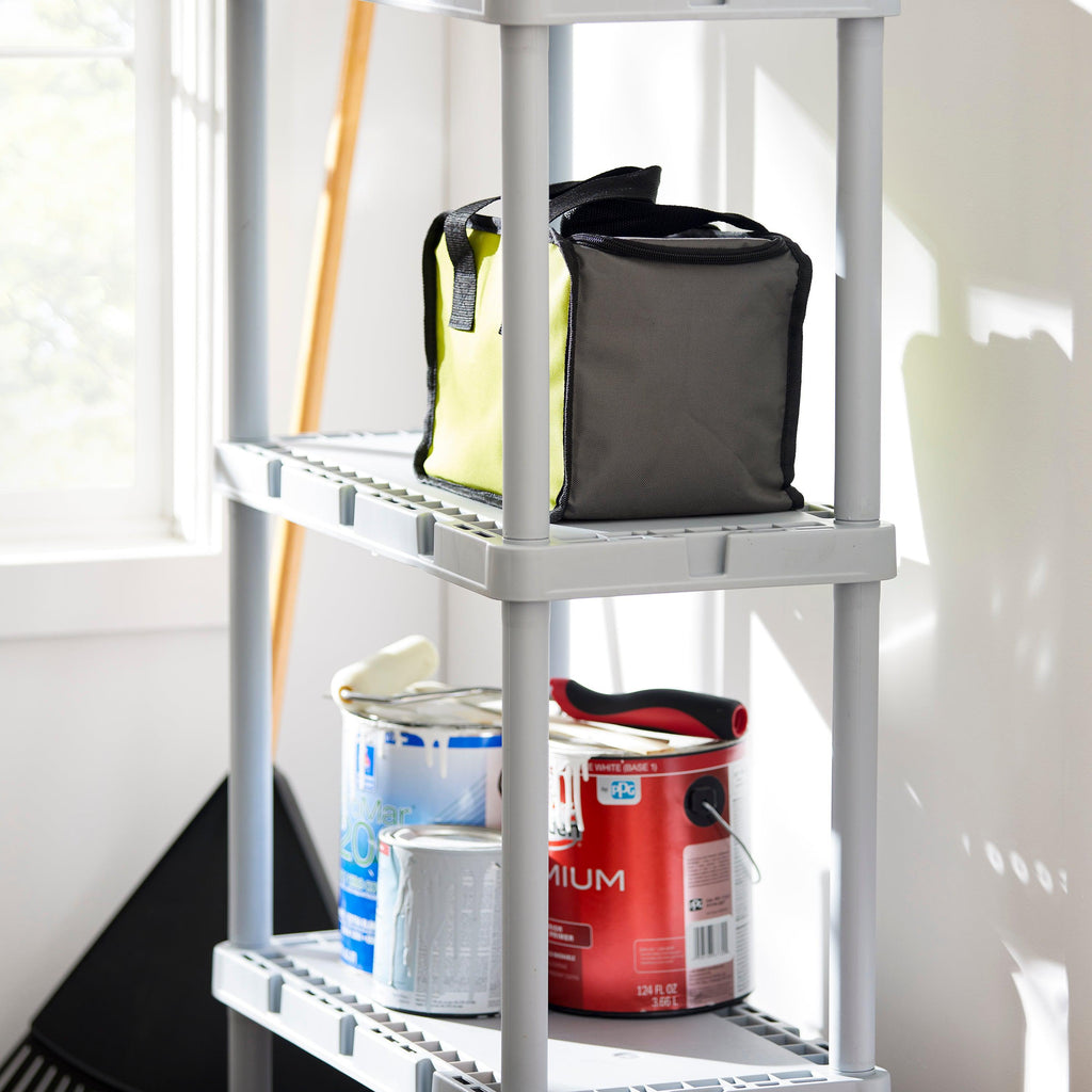 Gracious Living Knect-A-Shelf 4 Tier Light Duty Storage Shelving System (2 Pack)-Furniture | Shelving | Bookcases & Standing Shelves-Grease Monkey Garage