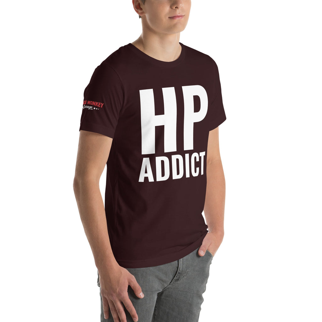 HP Addict Unisex T-Shirt-Grease Monkey Garage