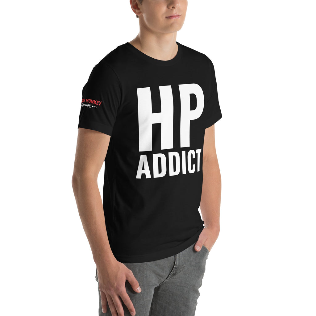 HP Addict Unisex T-Shirt-Grease Monkey Garage