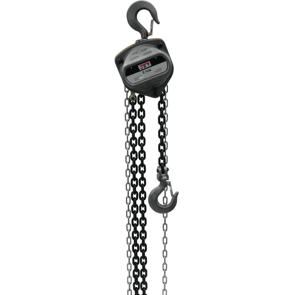 Jet S90-300-10 Contractor 3 Ton Hand Chain Hoist with 10 Foot Lift & 2 Hooks-Business & Industrial | Material Handling | Lifts & Hoists | Hoists, Cranes & Trolleys-Grease Monkey Garage