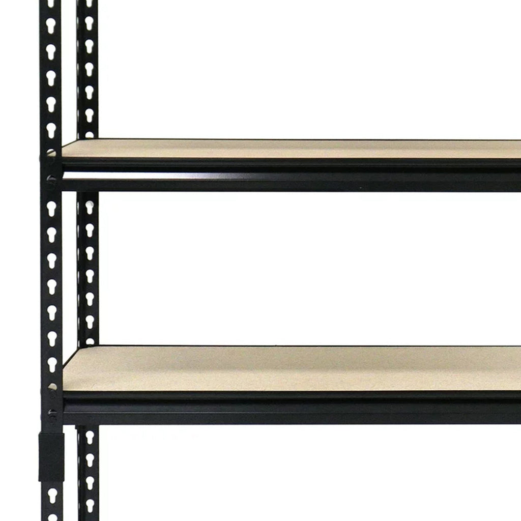 Juggernaut Storage 30" x 60" 5 Shelf Steel Utility Shelving Storage Unit, Black-*Furniture | Shelving | Bookcases & Standing Shelves-Grease Monkey Garage