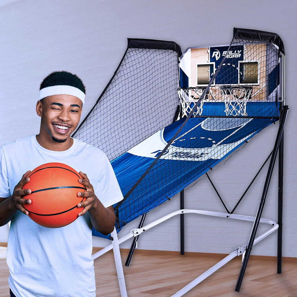 Lancaster Gaming Company Rally and Roar Premium Home Dual Shot Basketball Game-*SportingGoods | Athletics | Basketball | Basketball Training Aids-Grease Monkey Garage