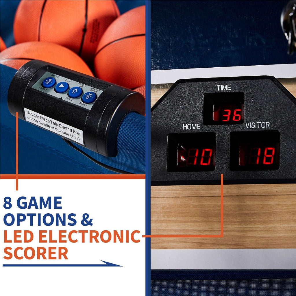Lancaster Gaming Company Rally and Roar Premium Home Dual Shot Basketball Game-*SportingGoods | Athletics | Basketball | Basketball Training Aids-Grease Monkey Garage