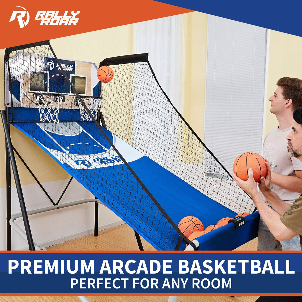 Lancaster Gaming Company Rally and Roar Premium Home Dual Shot Basketball Game-*SportingGoods | Athletics | Basketball | Basketball Training Aids-Grease Monkey Garage