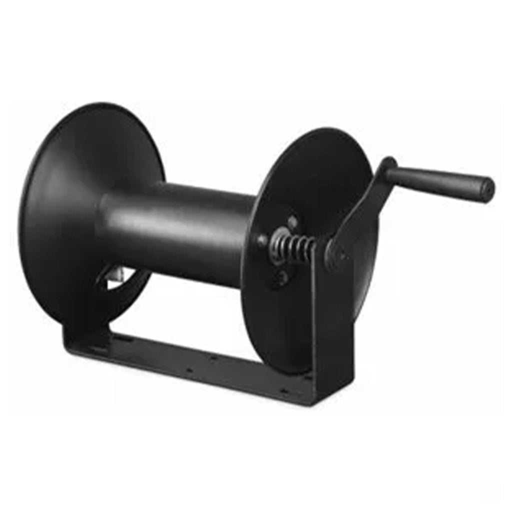 Master Mechanic 3/8" x 100' Steel Open Air Compressor Hose Storage Reel, Black-Hardware | Hardware Accessories | Tool Storage & Organization | Garden Hose Storage-Grease Monkey Garage