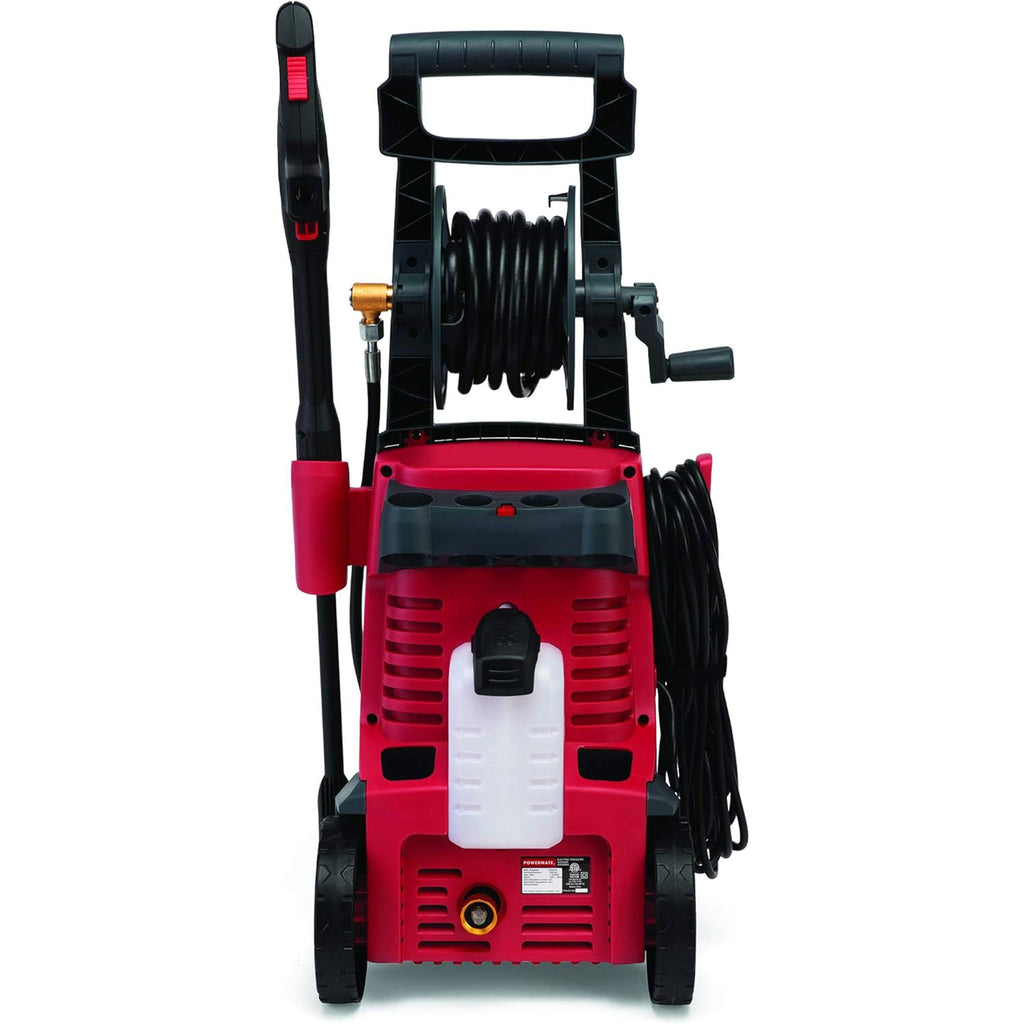 Powermate 2100 PSI Cold Water Electric Pressure Washer with Onboard Storage, Red-*Home&Garden | Lawn & Garden | Outdoor Power Equipment | Pressure Washers-Grease Monkey Garage