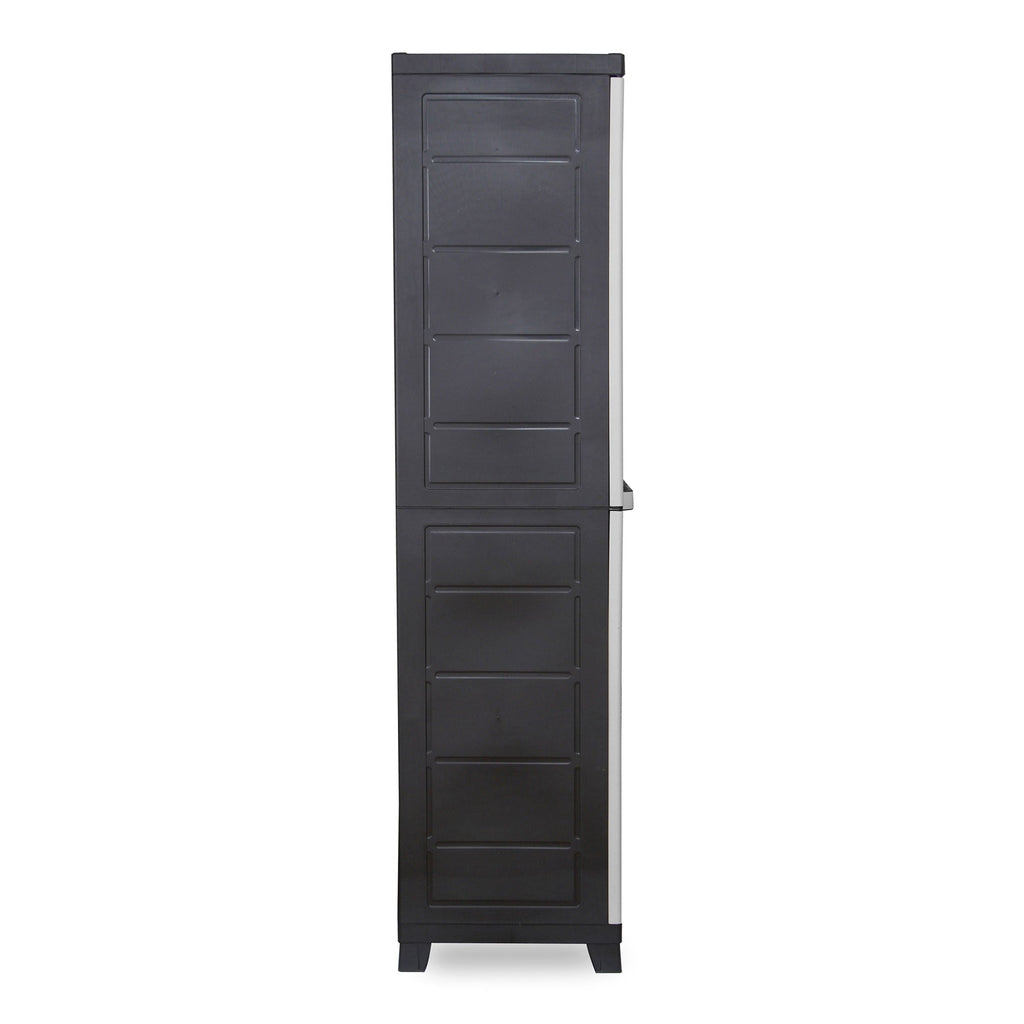 RAM Quality Products PREMIUM 4 Shelf Lockable Storage Utility Cabinet, Gray-Furniture | Cabinets & Storage | Storage Cabinets & Lockers-Grease Monkey Garage