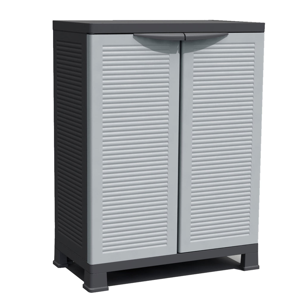 RAM Quality Products PRESTIGE Adjustable 1 Shelf Storage Utility Cabinet, Gray-Furniture | Cabinets & Storage | Storage Cabinets & Lockers-Grease Monkey Garage