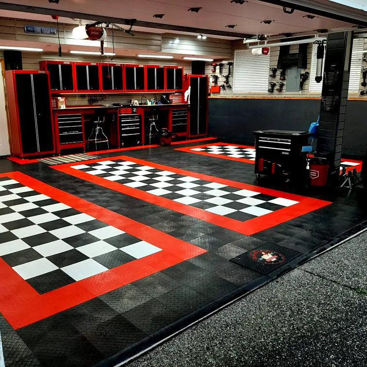 RaceDeck Diamond™ 12" x 12" Flooring Tiles-Garage Flooring-Grease Monkey Garage