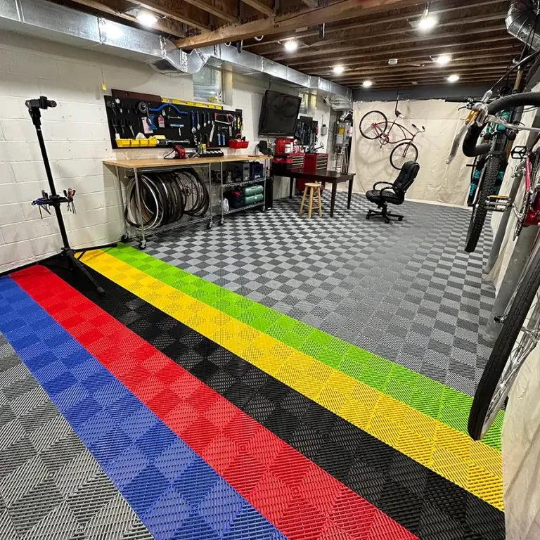 RaceDeck Free-Flow® 12" x 12" Flooring Tiles-Garage Flooring-Grease Monkey Garage