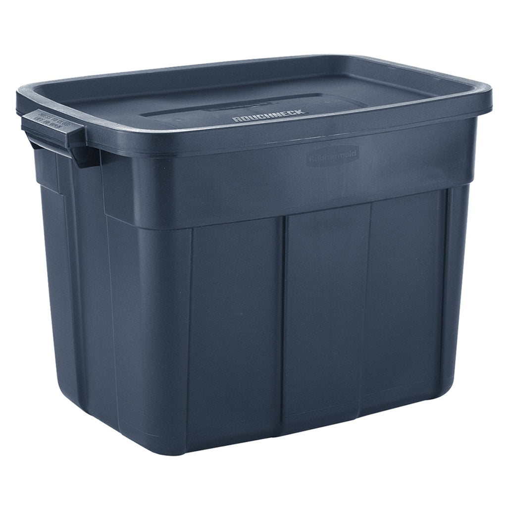 Rubbermaid 18 Gallon Stackable Storage Container, Dark Indigo Metallic (12 Pack)-*Home&Garden | Household Supplies | Storage & Organization | Household Storage Containers-Grease Monkey Garage