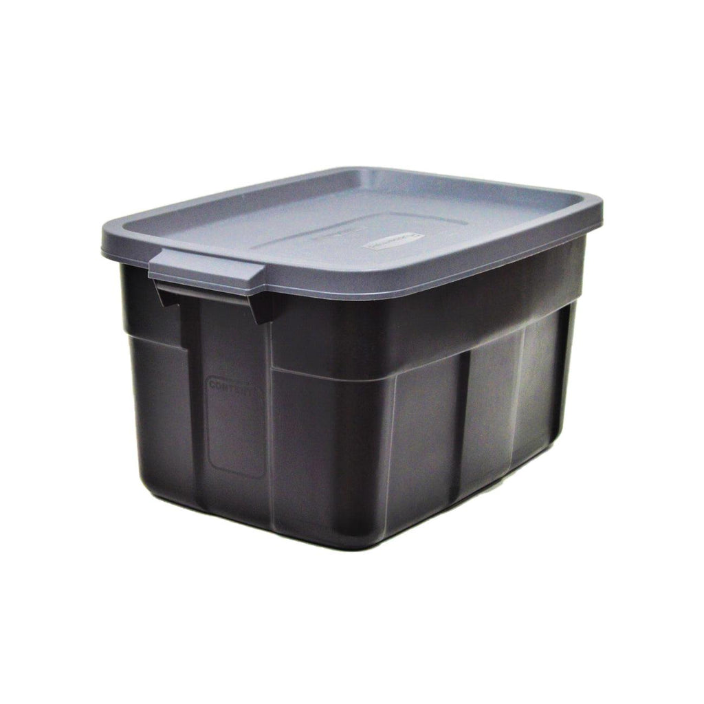 Rubbermaid Roughneck 31 Gallon Storage Container, Black/Cool Gray (3 Pack)-*Home&Garden | Household Supplies | Storage & Organization | Household Storage Containers-Grease Monkey Garage