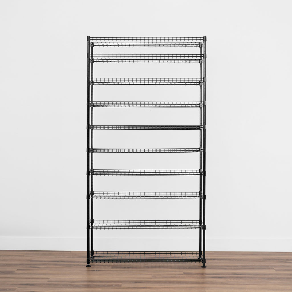 Shoe Rack (10-Tier)-Wire Shelving-Grease Monkey Garage