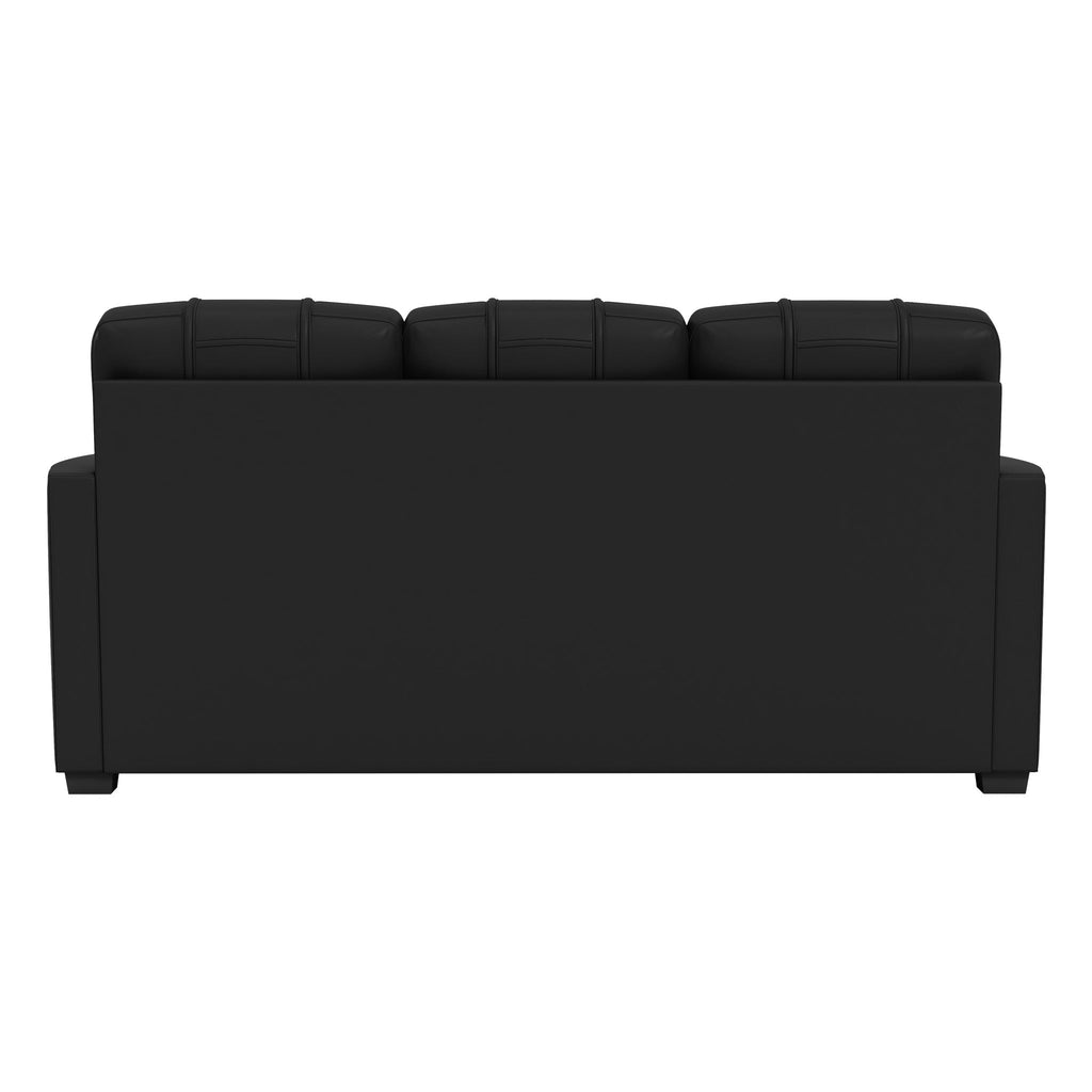 Silver Sofa with Chevy Racing Logo-General Motors-Grease Monkey Garage