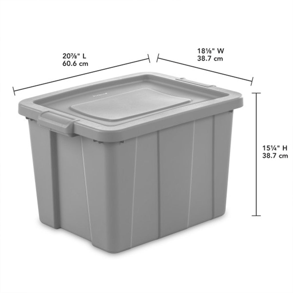 Sterilite Tuff1 18 Gallon Plastic Storage Tote Container Bin w/ Lid (12 Pack)-*Home&Garden | Household Supplies | Storage & Organization | Household Storage Containers-Grease Monkey Garage