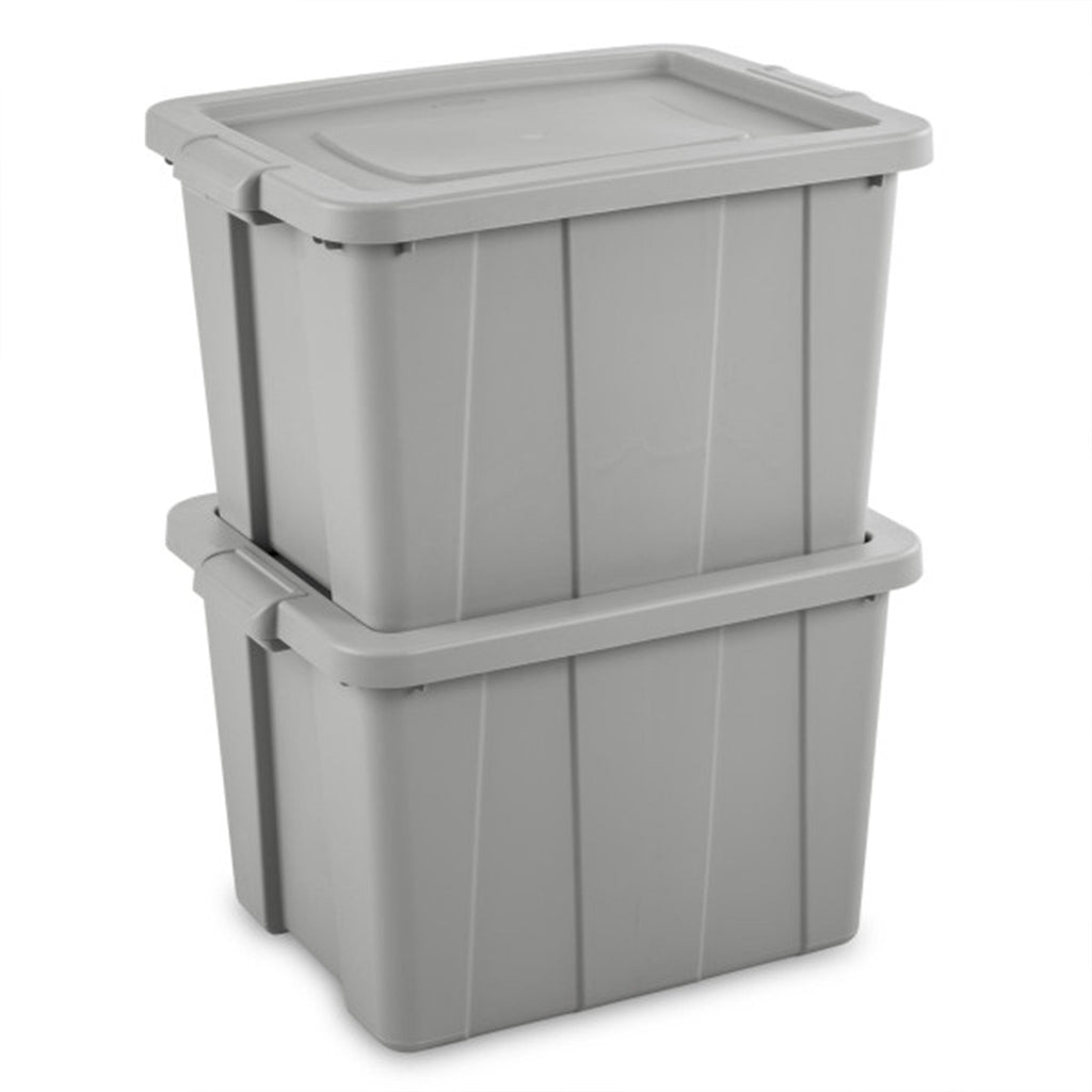 Sterilite Tuff1 18 Gallon Plastic Storage Tote Container Bin w/ Lid (24 Pack)-*Home&Garden | Household Supplies | Storage & Organization | Household Storage Containers-Grease Monkey Garage