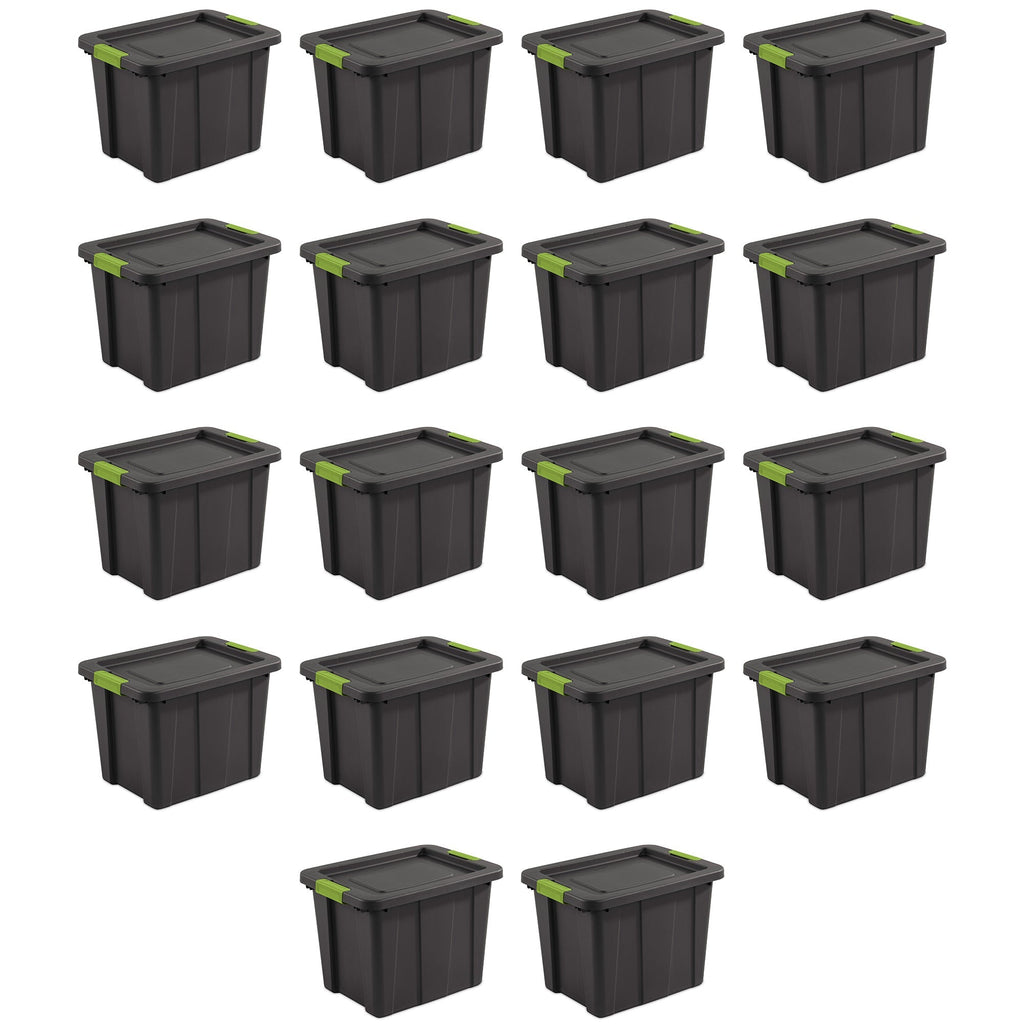 Sterilite Tuff1 Latching 18 Gallon Plastic Storage Container & Lid (18 Pack)-Home & Garden | Household Supplies | Storage & Organization | Household Storage Containers-Grease Monkey Garage