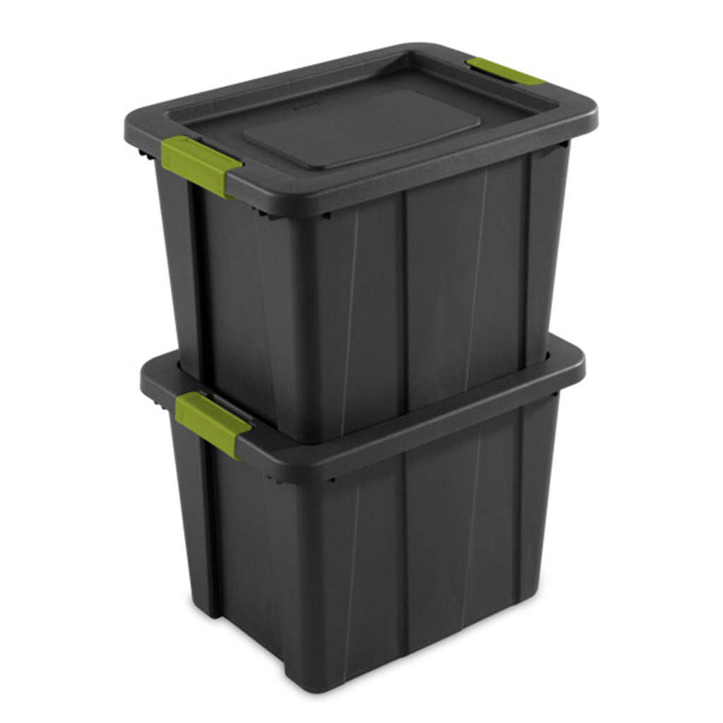 Sterilite Tuff1 Latching 18 gal Stacking Plastic Storage Box with Lid, (6 Pack)-Home & Garden | Household Supplies | Storage & Organization | Household Storage Containers-Grease Monkey Garage