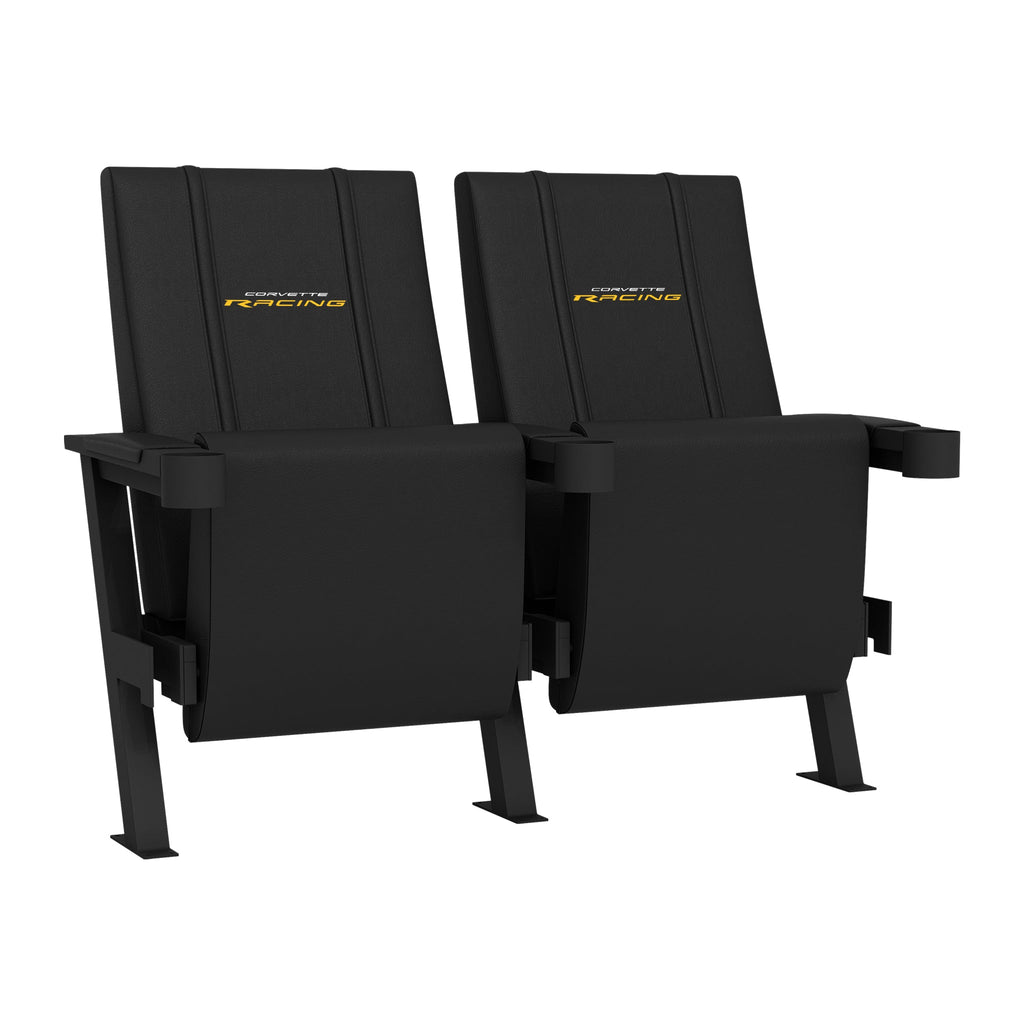 SuiteMax 3.5 VIP Seats with Corvette Racing Logo-General Motors-Grease Monkey Garage